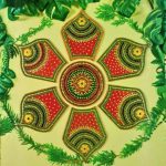 Crown rangoli