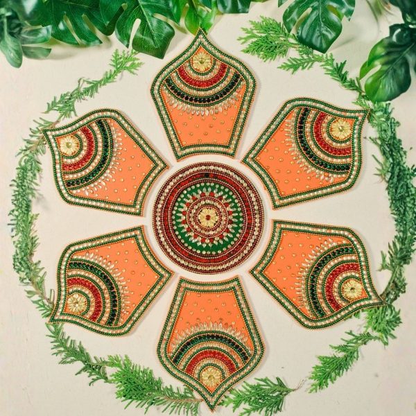 Crown rangoli