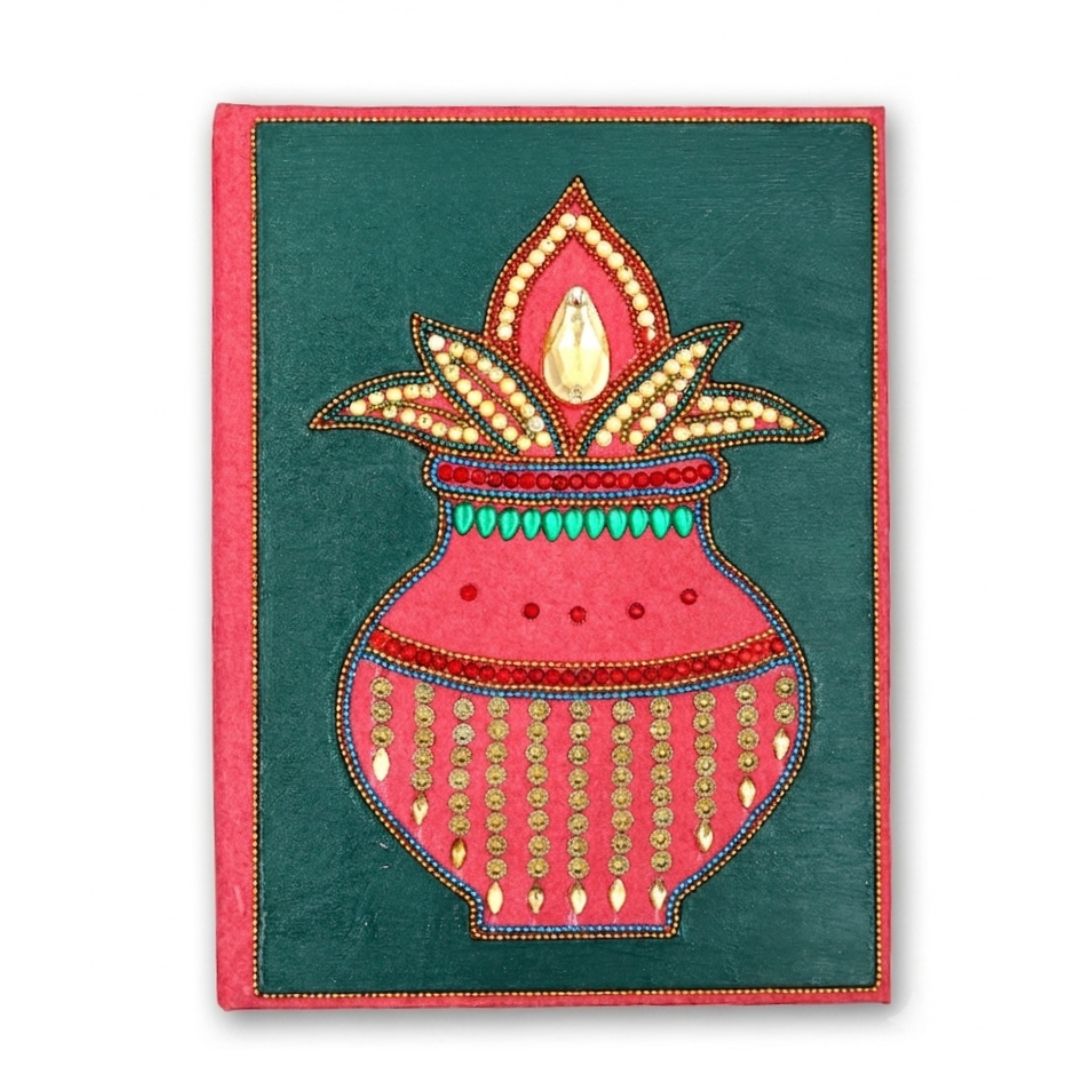 Handcrafted Red Kalash Diary