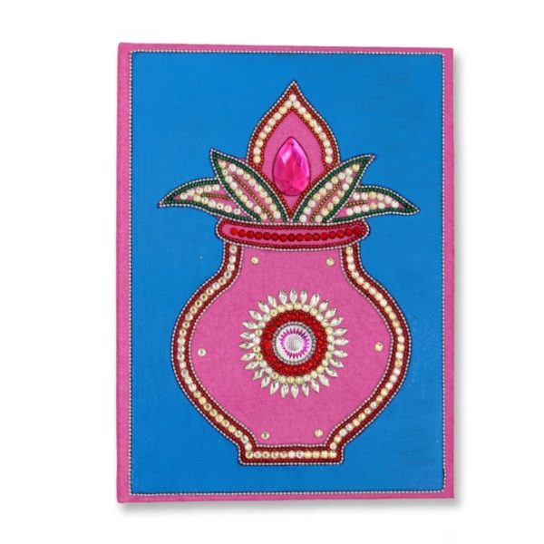 Handcrafted Pink Kalash Diary