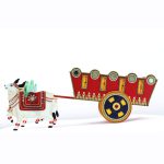 Bullock Cart Red Yellow Dry Fruit Box