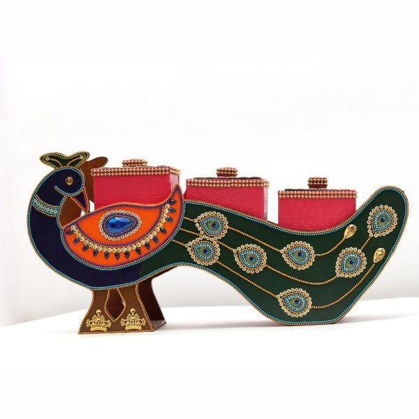 Handcrafted Peacock Dry Fruit Box