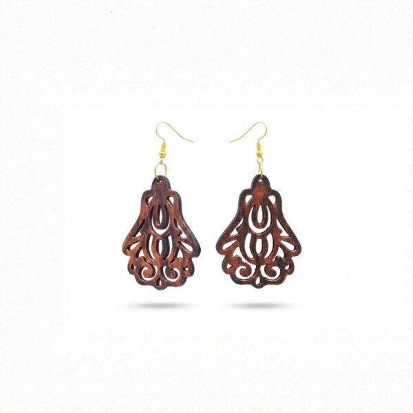 Earrings for Women – Handcrafted Brown Peacock Dangle Design