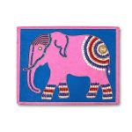 Handcrafted Pink Elephant Diary