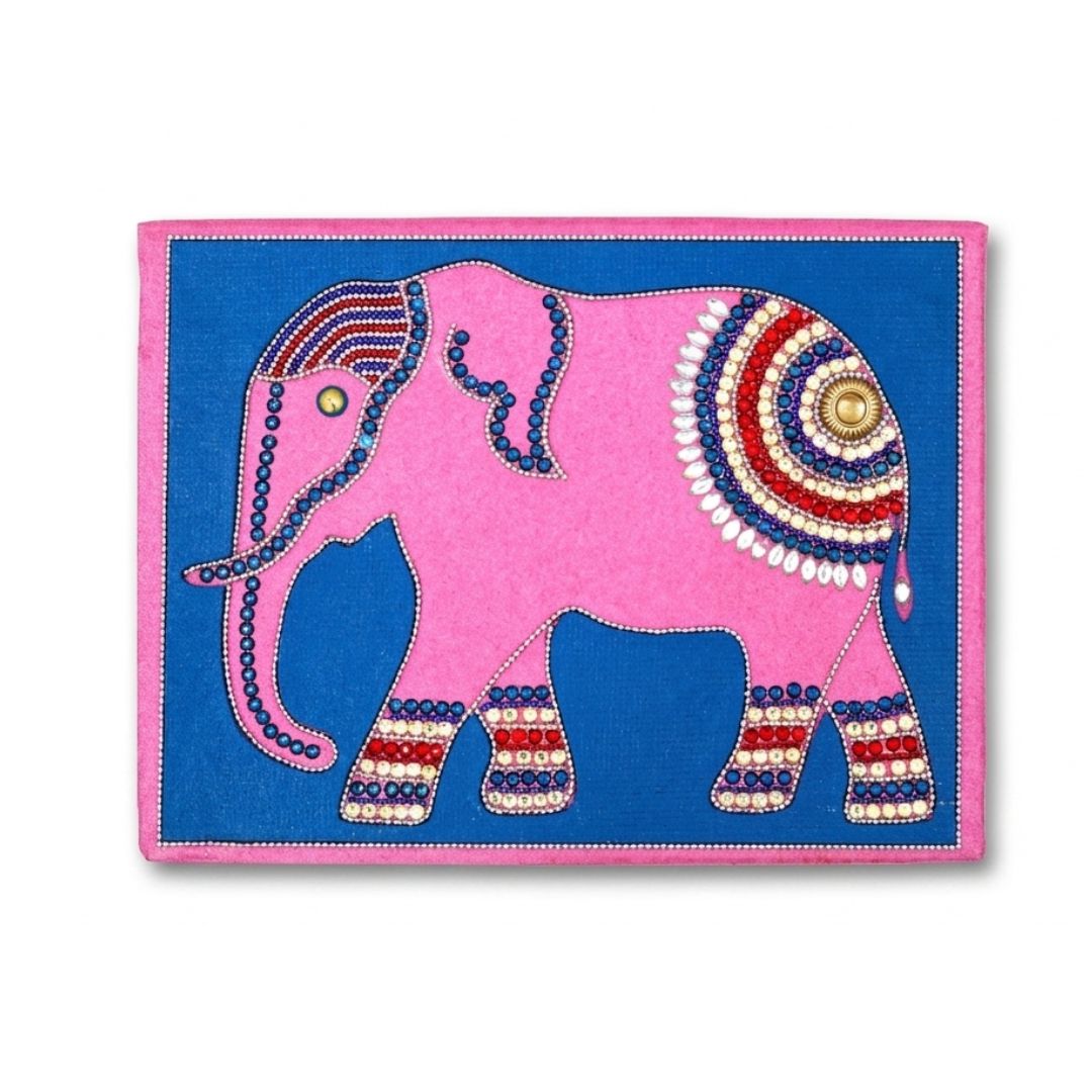 Handcrafted Pink Elephant Diary
